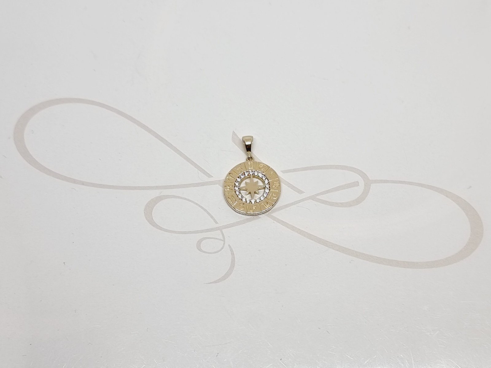 DIJE SIGNOS ZODIACALES ZIRCONIA ORO 10K