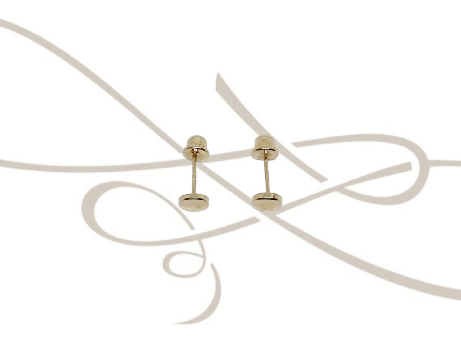 DORMILONA MINI CIRCULO LISO ORO 10K