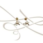 DORMILONA LIBELULA MEDIANA ZIRCONIA ORO 10K