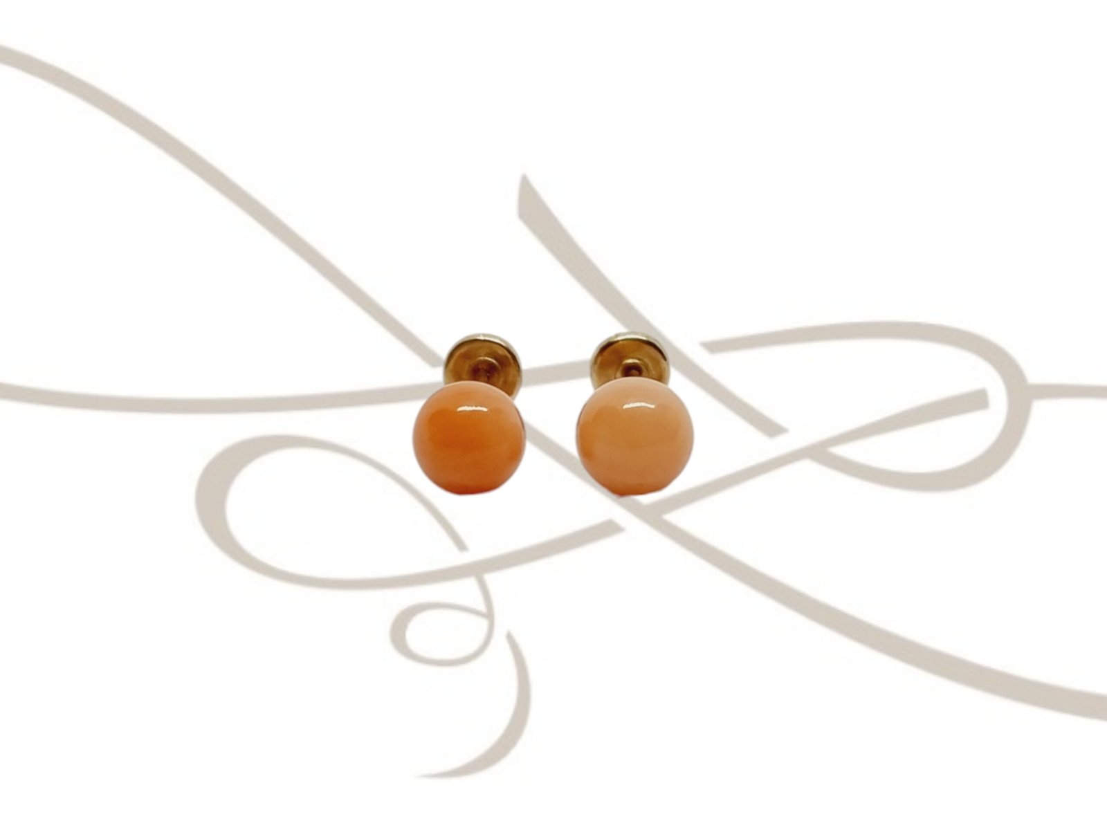 DORMILONA BOLA MEDIANA DE CORAL ORO 10K