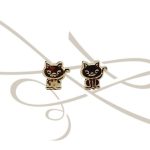 DORMILONA GATO CARTONEADO ORO 10K