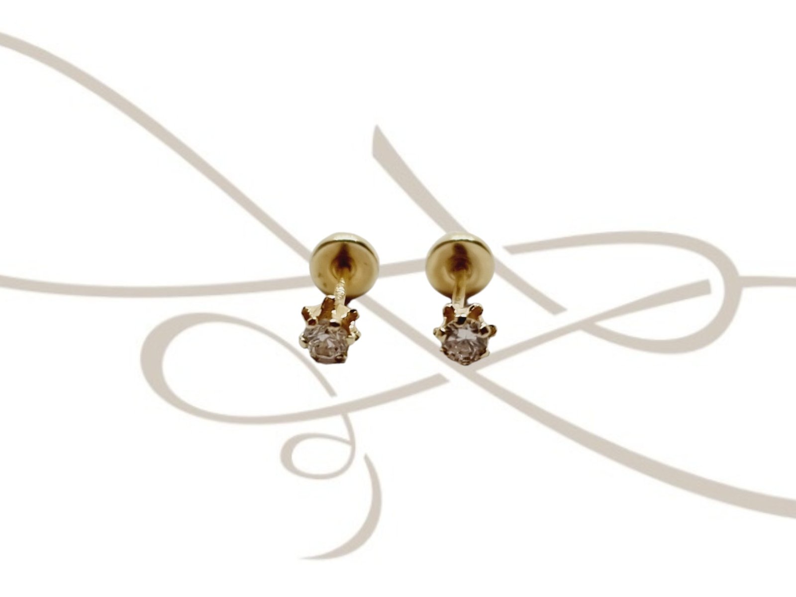 DORMILONA MINI ILUSION ZIRCONIA ORO 10K