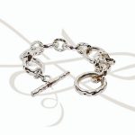 PULSERA AROS GRANDES MARTILLADOS