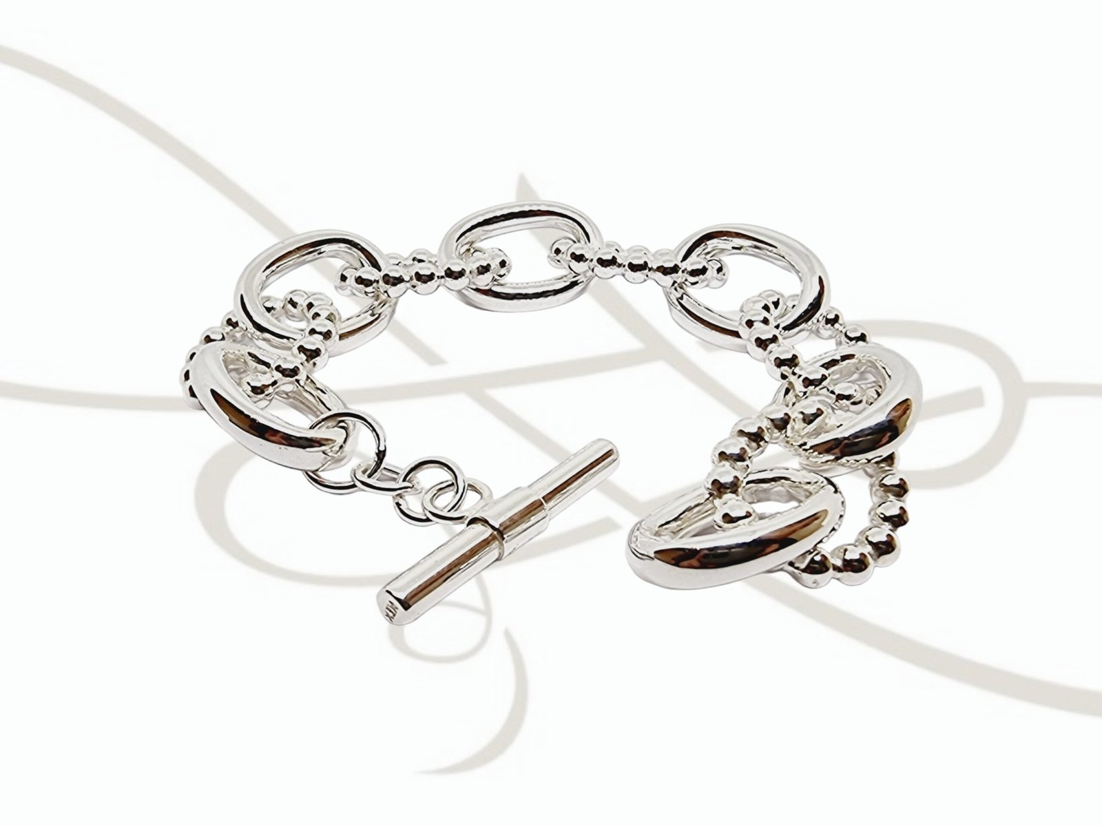PULSERA AROS Y CIRCULOS LISOS