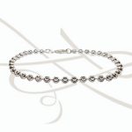 PULSERA SIN DIJE BOLITAS DIAMANTADAS