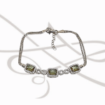 PULSERA ZIRCONIA AMARILLA RECTANGULO INFINITO