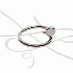 ANILLO PLATA LISO TORNILLO