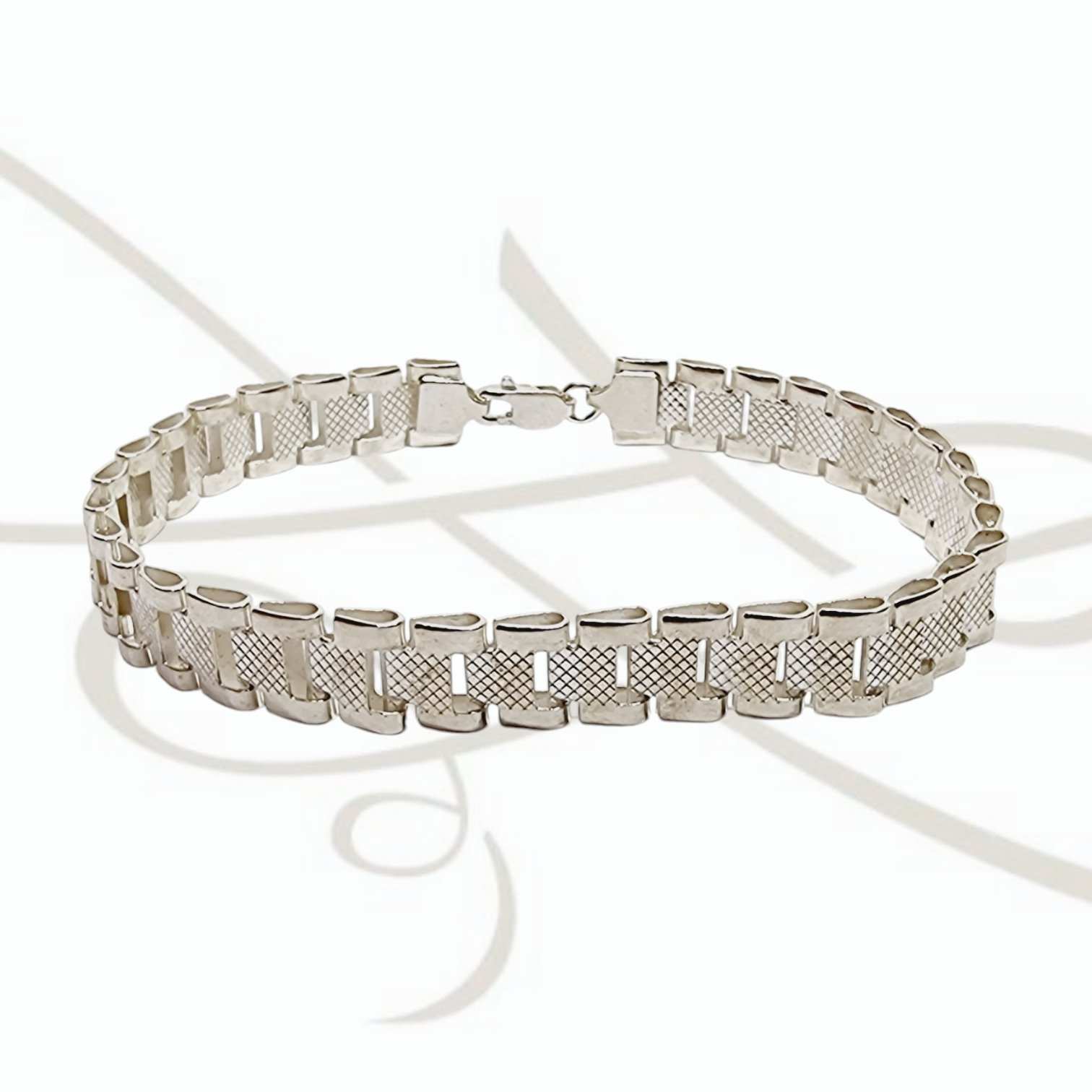 PULSERA SIN DIJE TEJIDA ROLEX GRUESA