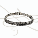 PULSERA SIN DIJE TRIPLE DELGADA PAVONADA