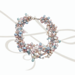 PULSERA TEJIDA HILO PLATA AGATA