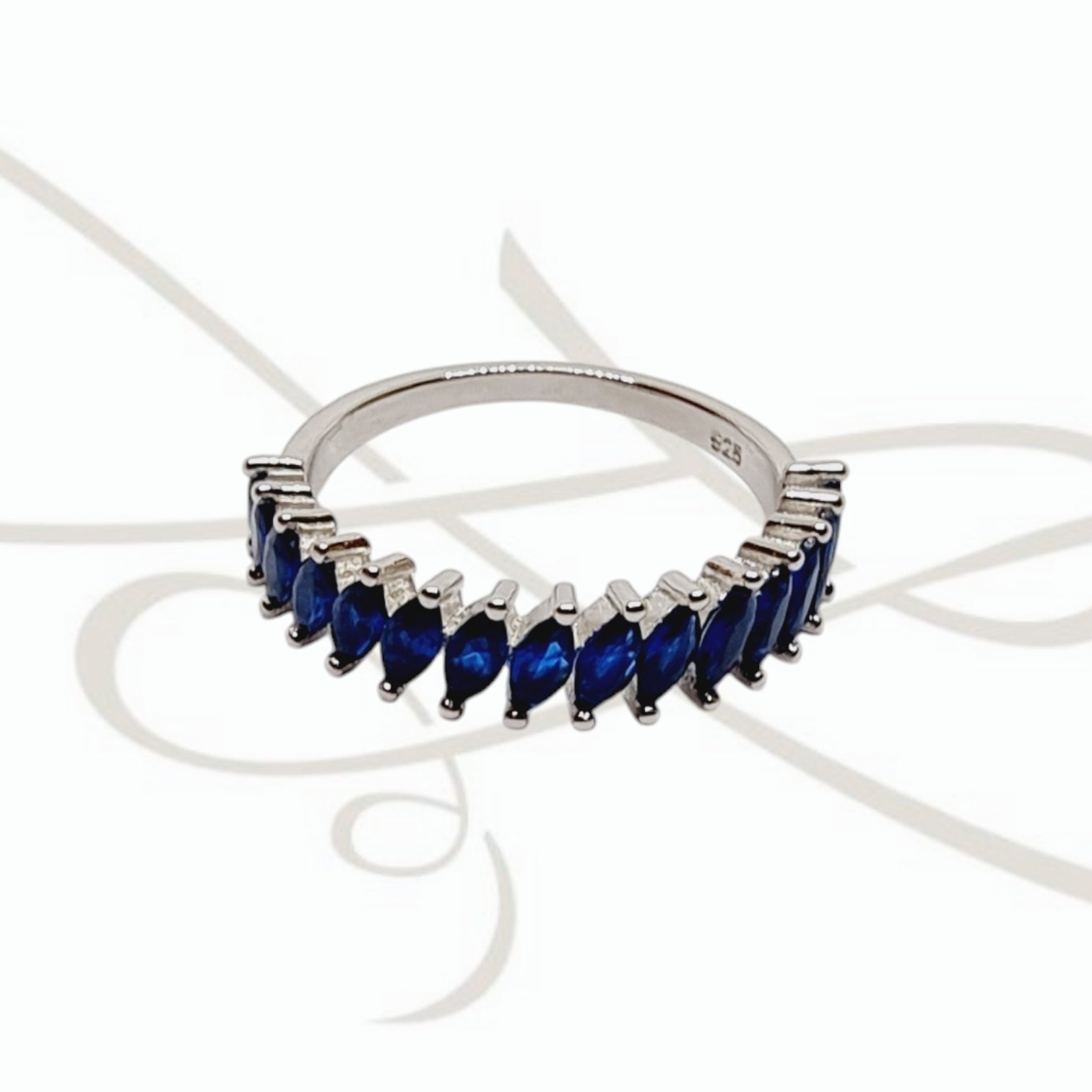 ANILLO PLATA BAGUETTE MARINO