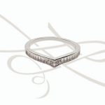 ANILLO PLATA PALOMA ZIRCONIA EN BAGUETTE