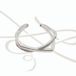 ANILLO PLATA LINEAS CRUZADAS CON ZIRCONIA Y LISO
