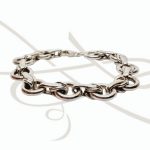PULSERA SIN DIJE PLATA ELECTROFORMADA AROS ENLAZADOS