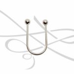 LLAVERO PLATA HERRADURA LISA