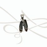DIJE PLATA ZAPATILLAS BALET PAVONADAS