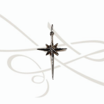 DIJE PLATA FIGURA CRUZ ESTRELLA