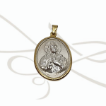 DIJE PLATA OVALADO CRISTO GIGANTE FILO OL