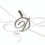 DIJE PLATA LETRA D CURVA