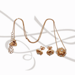 JUEGO PLATA ORO ROSA TOPACIO BLANCO