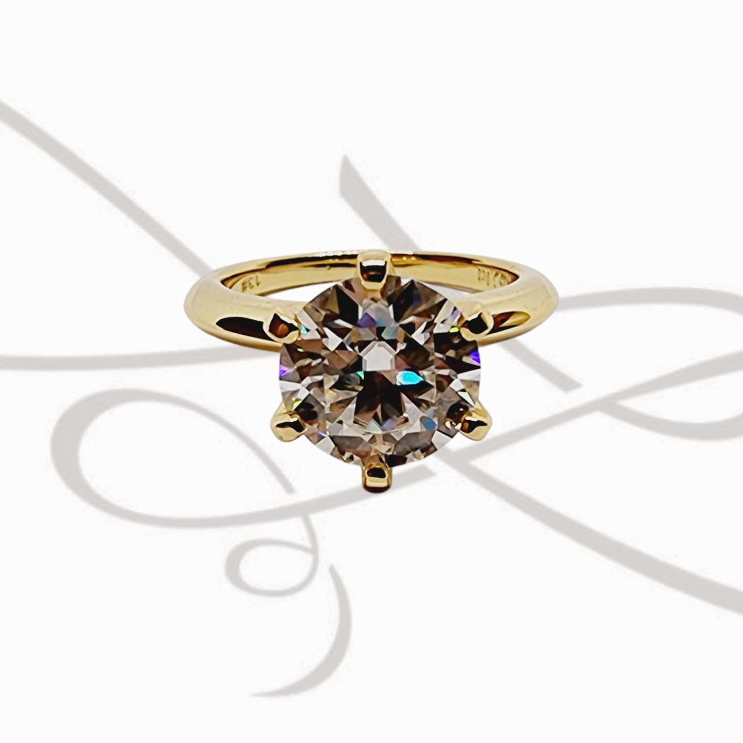 ANILLO PLATA ORO SOLITARIO CERTIFICADO MOISSANITE