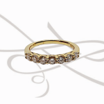 ANILLO PLATA ORO CHURUMBELA CERTIFICADO MOISSANITE