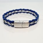 PULSERA CADENA BIKER MARINO