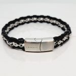 PULSERA CADENA BIKER NEGRO