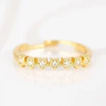 ANILLO BISUTERIA ESTRELLAS BLANCAS ZIRCONIA