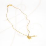 COLLAR CON DIJE BISUTERIA CANDADO K CADENA