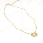 COLLAR CON DIJE BISUTERIA MANO ZIRCONIAS CADENA