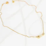 COLLAR CON DIJE BISUTERIA SEGURITO ZIRCONIA CADENA