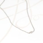 COLLAR CON DIJE BISUTERIA CANDADO ZIRCONIAS CADENA