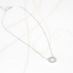 COLLAR CON DIJE BISUTERIA TREBOL ZIRCONIAS CADENA