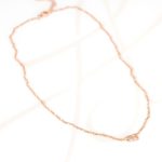 COLLAR CON DIJE BISUTERIA CANDADO ZIRCONIAS CADENA