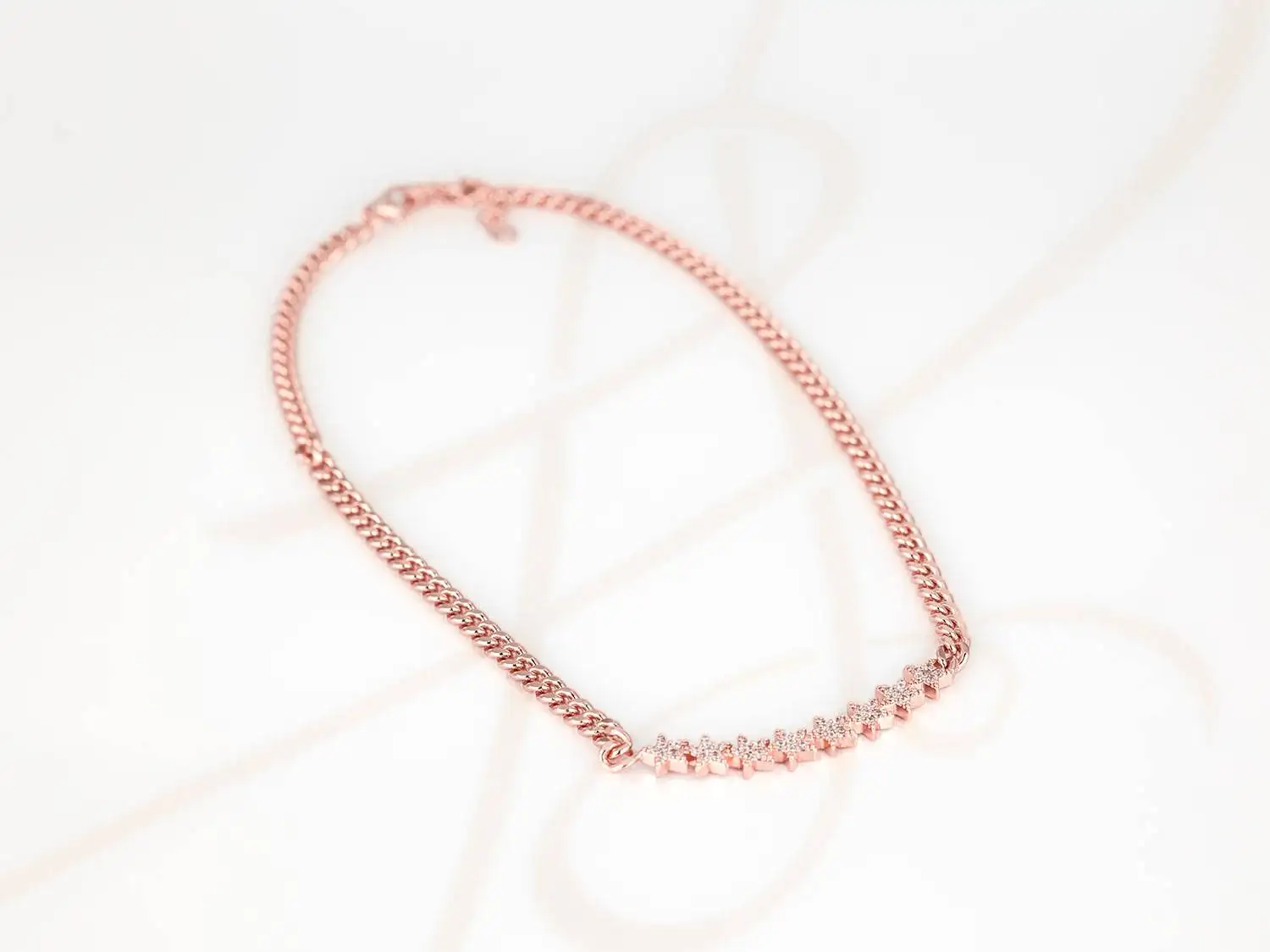 COLLAR SIN DIJE BISUTERIA CHOKER ESTRELLAS CADENA