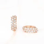 HUGGIES BISUTERIA ROSA DOBLE ZIRCONIA