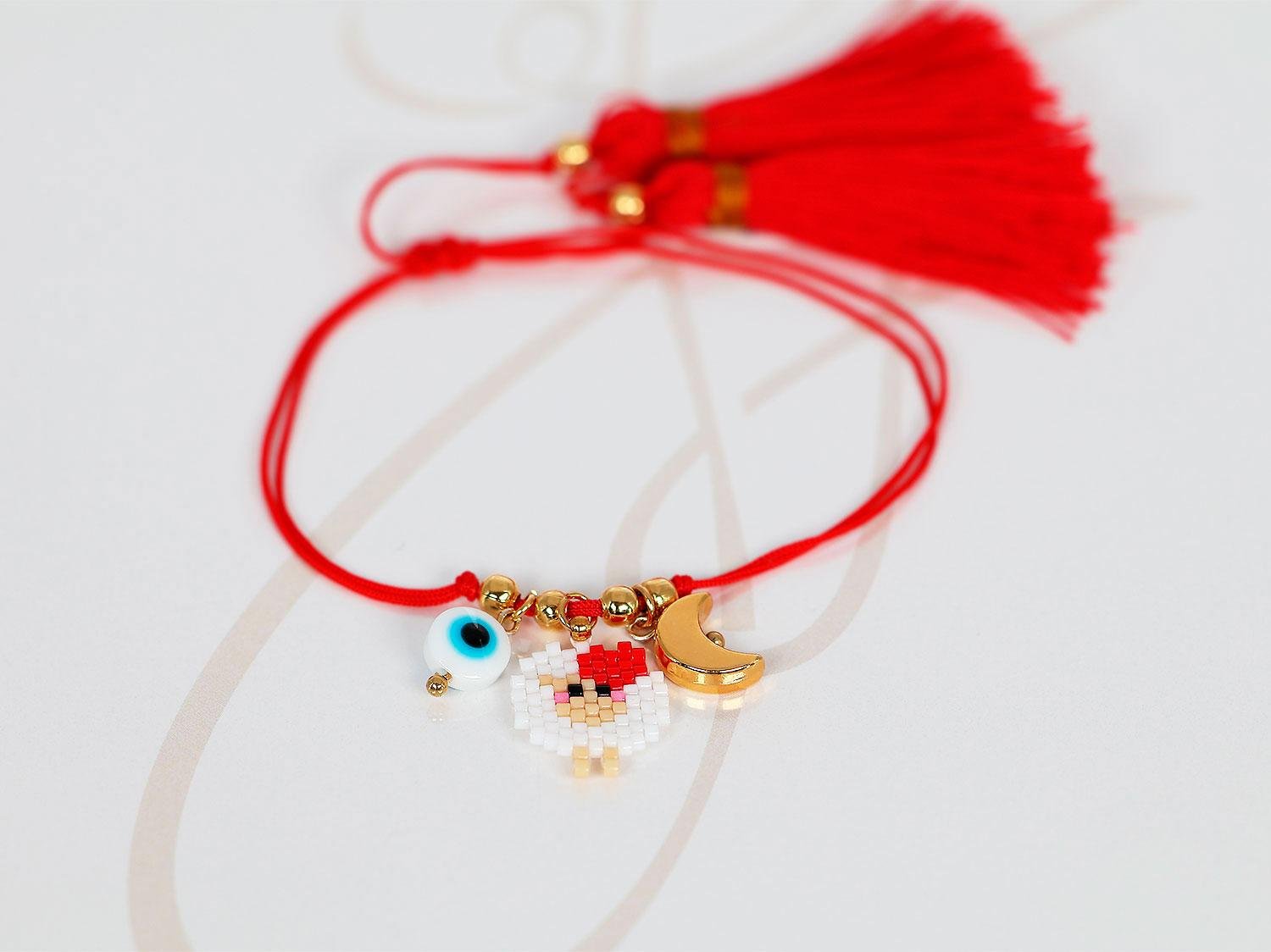 PULSERA BORREGO Y DIJES MIYUKI