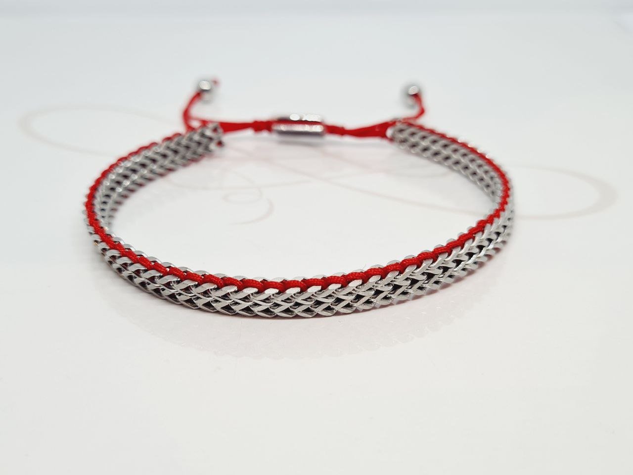PULSERA DOBLE AJUSTABLE HILO ROJO