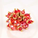 ANILLO ORO LAMINADO PACHON CRISTAL