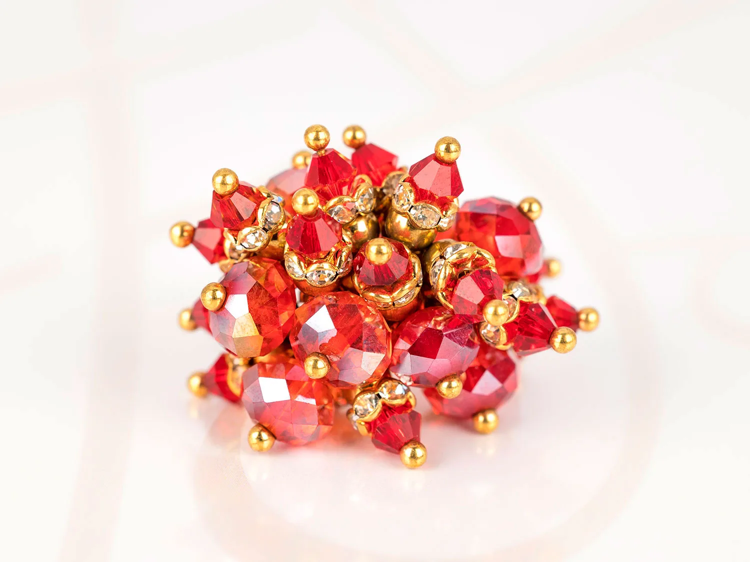 ANILLO ORO LAMINADO PACHON CRISTAL