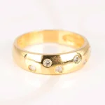 ANILLO ORO LAMINADO DESTELLOS ZIRCONIA