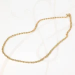 CADENA ORO LAMINADO MEDIANA LISA ANCLA