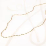 CADENA ORO LAMINADO CHICA MARTILLADA BILBAO