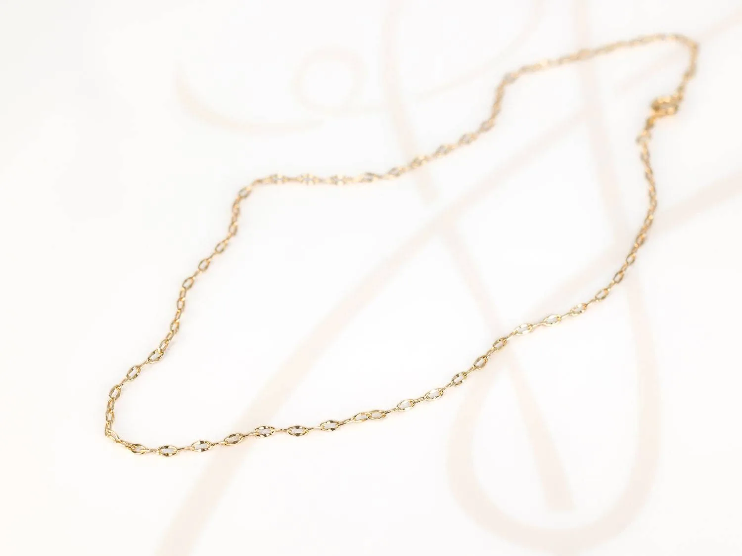 CADENA ORO LAMINADO CHICA MARTILLADA BILBAO