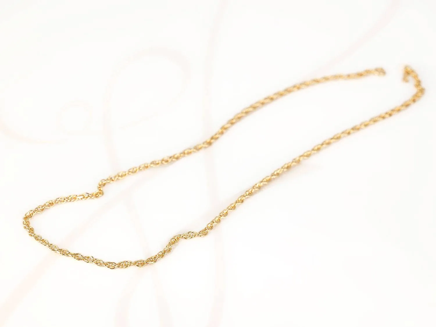 CADENA ORO LAMINADO GRANDE LISA CORDON