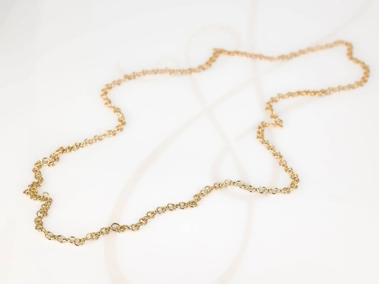 CADENA ORO LAMINADO GRANDE LISA FORZADA