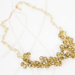 COLLAR SIN DIJE ORO LAMINADO PACHON BOLITAS CRISTAL