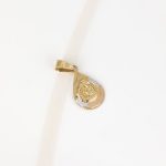 DIJE ORO LAMINADO GOTA BAUTIZO DIAMANTADO