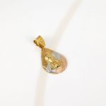 DIJE ORO LAMINADO GOTA VIRGEN GUADALUPE TORSO DIAMANTADO